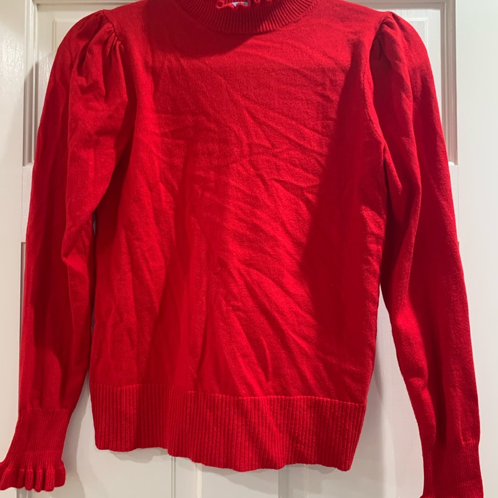 Nordstrom Red Turtleneck Sweater